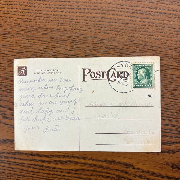 Antique Postcards Women Flowers Nature Lot of 4 Early 1900s Embossed Gilt - Picture 9 of 14